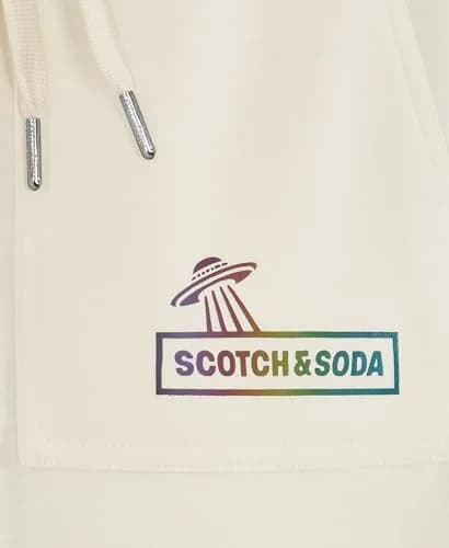Scotch & Soda Boys Double Knit Short, Eggnog White, M | Summer Sporty Comfort thumbnail 2