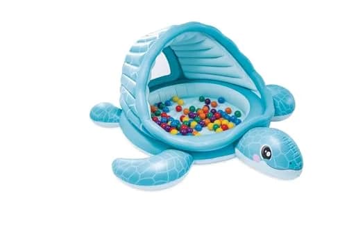 Intex Turtle Cove Playland Inflatable Paddling Pool or Ball Pit, 86" x 81" x 38" | Authentic USA Import - view 3