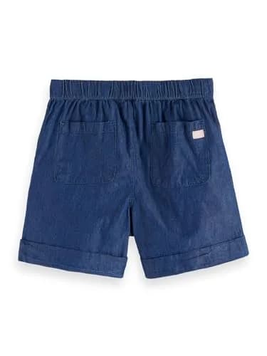 Scotch & Soda Girls 2P Top and Denim Short Set, Marine Blue, M | Summer Casual Outfit for Girls thumbnail 4