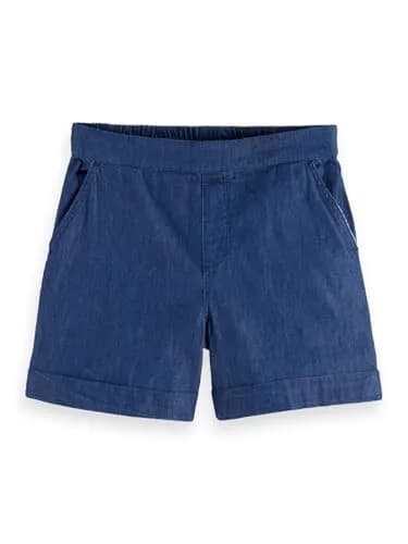 Scotch & Soda Girls 2P Top and Denim Short Set, Marine Blue, M | Summer Casual Outfit for Girls thumbnail 3