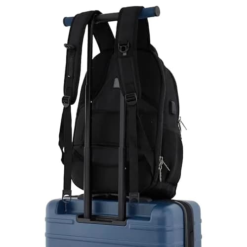 Scotch & Soda Tilburg Luggage Heritage Blue 26-Inch Suitcase | Durable Polycarbonate, 8 Spinner Wheels, TSA Lock, Expandable thumbnail 4
