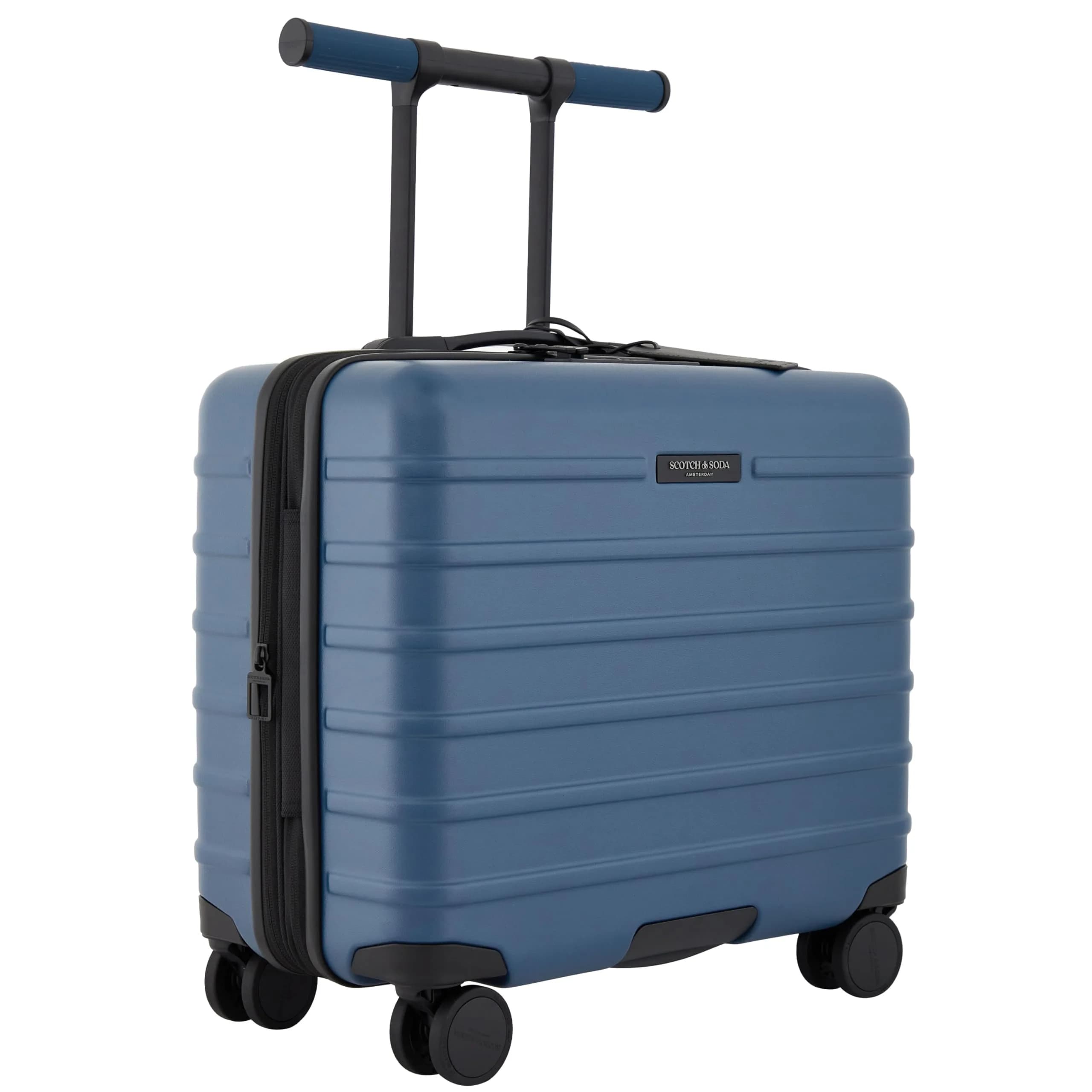 Scotch & Soda Tilburg Luggage Heritage Blue 19-Inch Trunk Briefcase | Modern Travel Design with TSA Lock — Heritage Blue