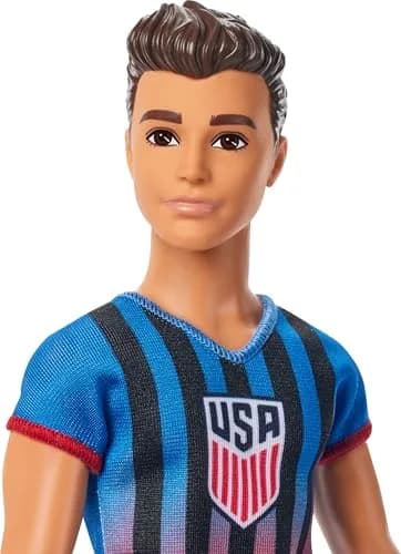 Barbie Careers USSF Soccer Player Ken Doll & Accessories | Role-Play Fun for Kids 3+ thumbnail 2