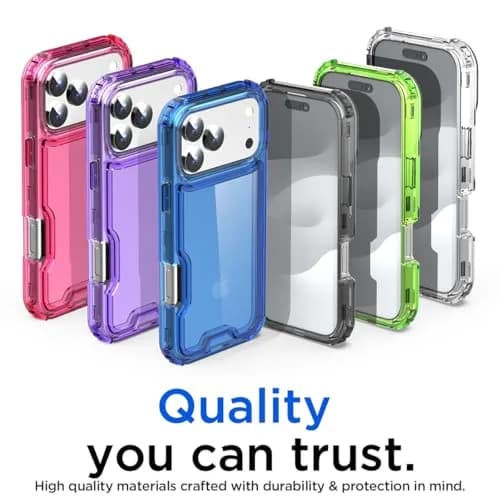 AICase for iPhone 17 Pro Max Clear,Heavy Duty 3-Layer Drop Protection | Shockproof & Anti-Yellowing thumbnail 7