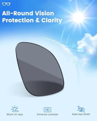 BandSmith Polarized Replacement Lenses for Ray-Ban Meta Wayfarer RW4008 & RW4012 (53mm Gray) thumbnail 4