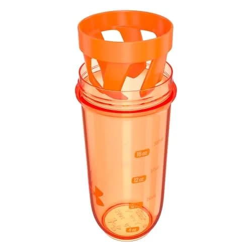 Under Armour 24oz Clarity Shaker Bottle Blaze Orange/Blaze Orange | Leak-Resistant, Eco-Friendly Sports Hydration thumbnail 3
