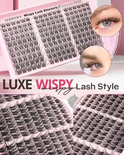 Goddvenus Wispy Lash Clusters 180pcs (C Curl) | Natural DIY Lash Extension Kit thumbnail 6