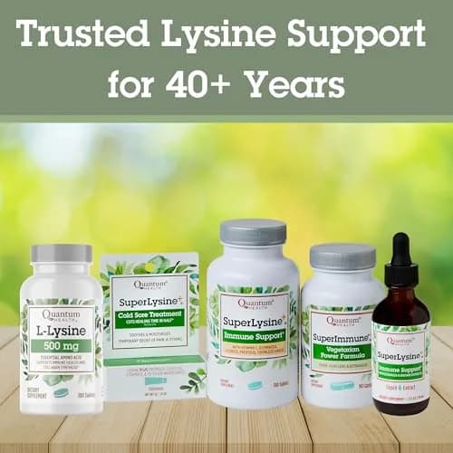 Quantum L-Lysine 500 mg Essential Amino Acid Supplement | Supports Collagen, Bone & Immune Health thumbnail 7