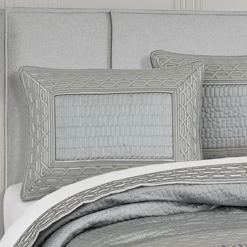 J. Queen New York Melbourne Cloud Queen Comforter Set | Luxurious Geometric Design Polyester Bedding thumbnail 3