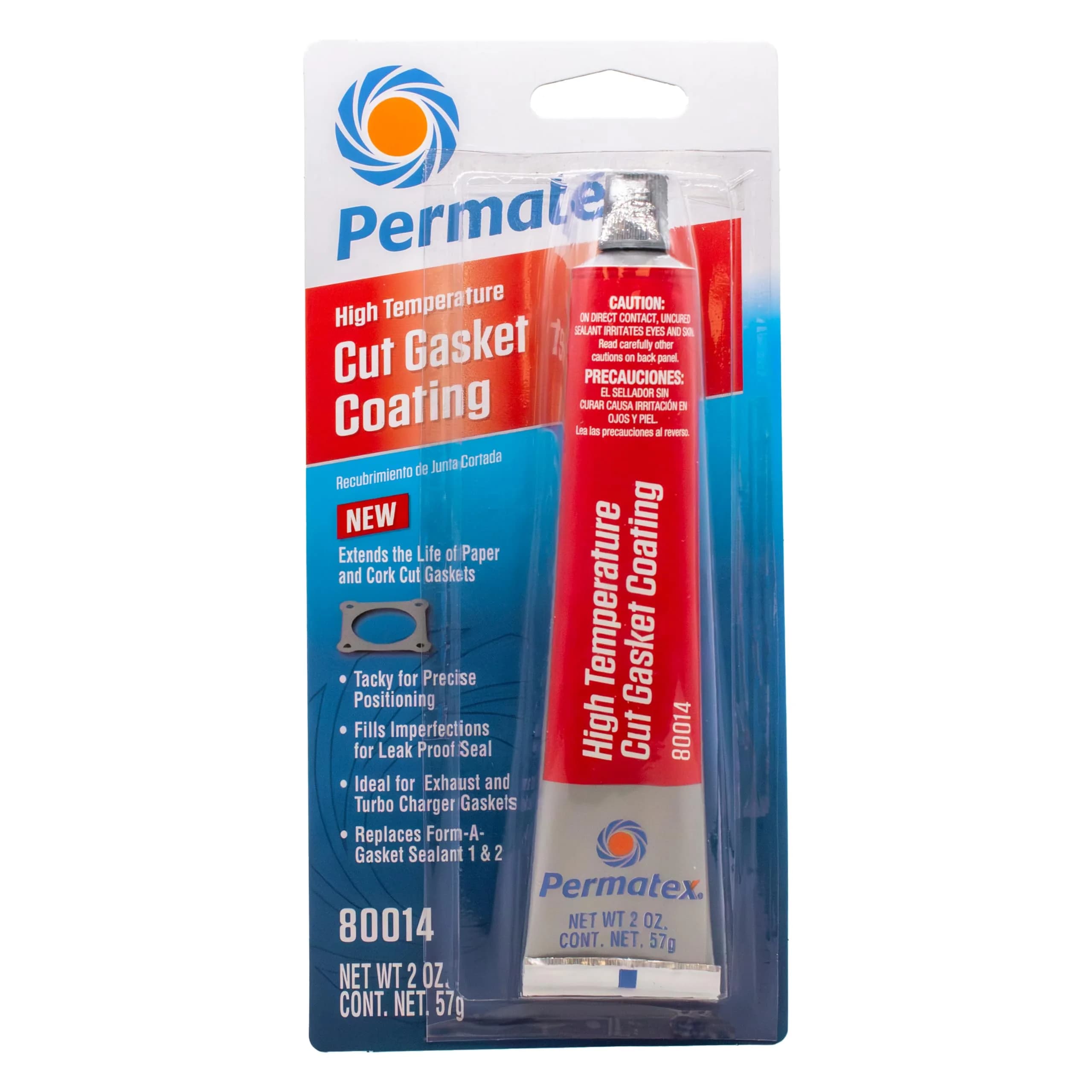 Permatex 80014 Red High-Temp Silicone Sealant for Cut Gaskets, 2 Oz - main product image
