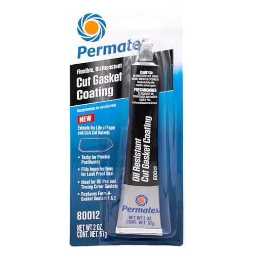 Permatex Black Cut Gasket Coating 59ml (2 Fl Oz) | Flexible Oil-Resistant Silicone Sealant thumbnail 1