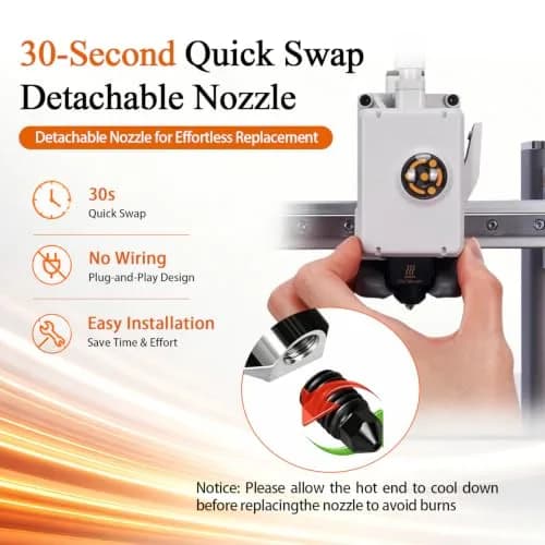 HzdaDeve A1 Mini Hotend Kit 4-Pack (0.2/0.4/0.6mm) | Precision Hardened Steel Nozzles for Bambu Lab A1/A2L Printers thumbnail 6
