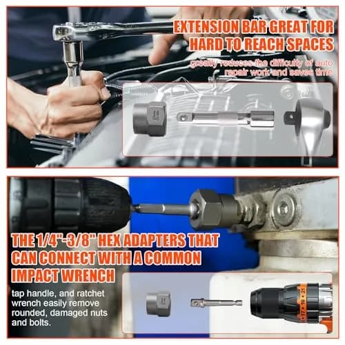 coobeast Bolt Extractor Kit 72PCS | Heavy Duty, Durable & Sharp for Broken Bolts & Screws thumbnail 7