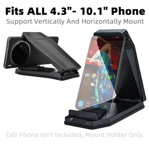 iSaddle Mini Dashboard GPS Mount Holder Phone Tablet PC Navigation (83mm*147mm) | Universal Car & Home Mount thumbnail 5