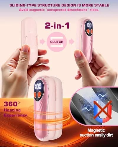 KILeap Hand Warmers Rechargeable 6000mAh | 5-Level Heating, Portable & Reusable thumbnail 5