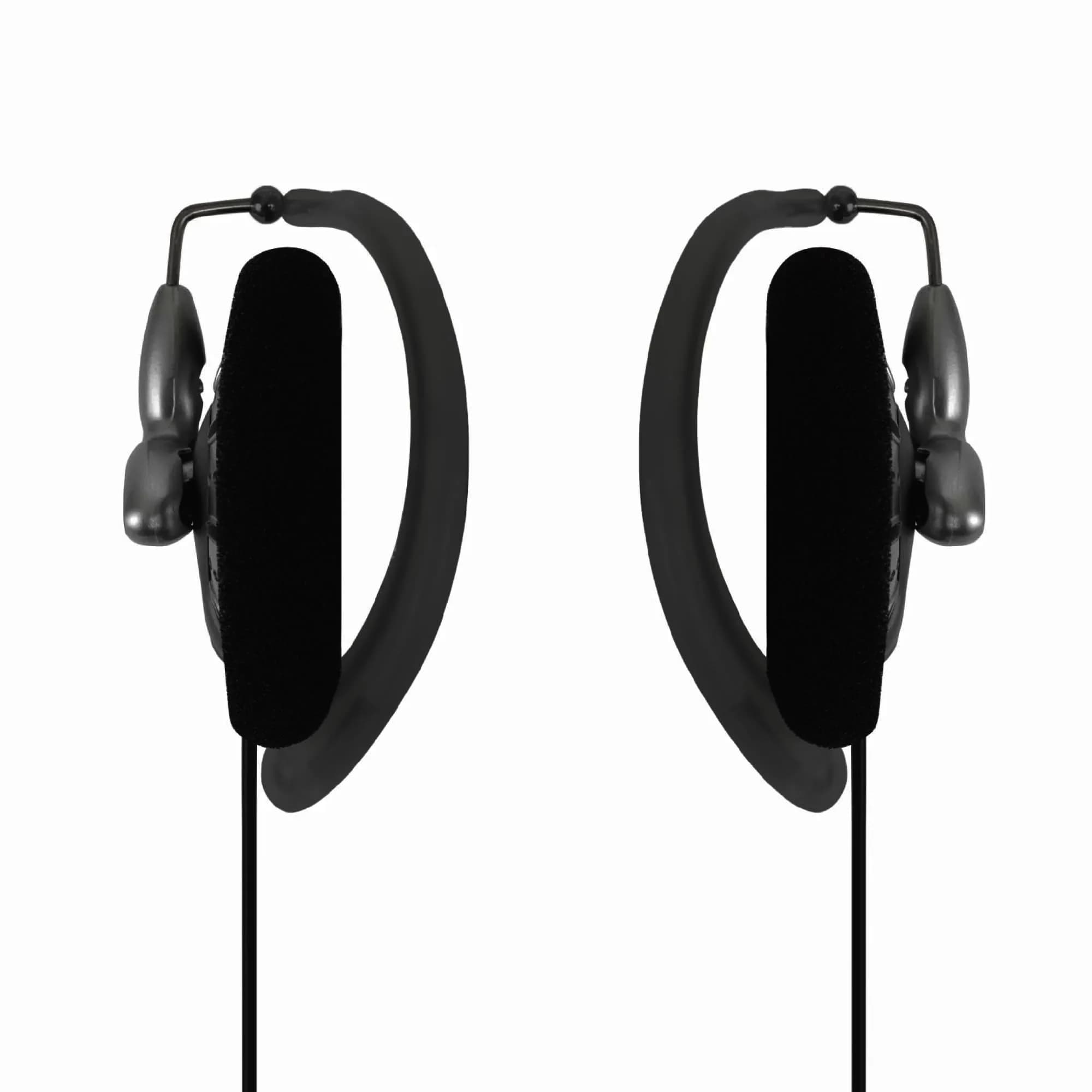 Koss KSC75 Portable On-Ear Clip Headphones, Grey | High-Fidelity Audio with Titanium Drivers - view 2