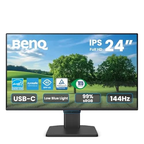 BenQ GW2490C 23.8" IPS Monitor 1080P FHD 144Hz | Eye-Care, USB-C, Flicker-Free thumbnail 1