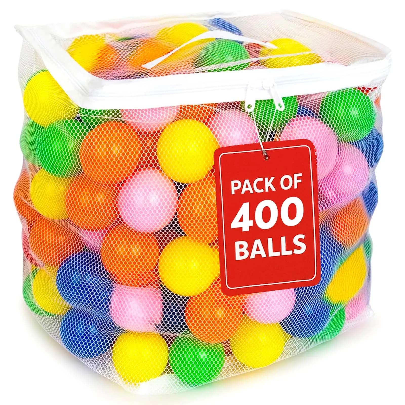 MW SPORTS Plastic Play Balls for Kids & Toddlers | Bright Colors, 2.3 inch Diameter, Safe & Durable (200 Balls) — Multicolor