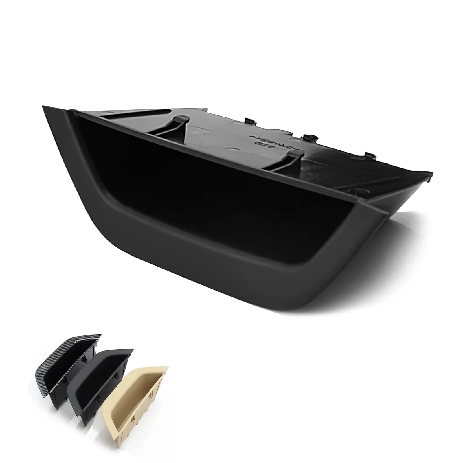 ORIVIN Black Door Armrest Handle Storage Compartment Cover for BMW X3 X4 (Left-Hand Drive) — Storage Box-Black