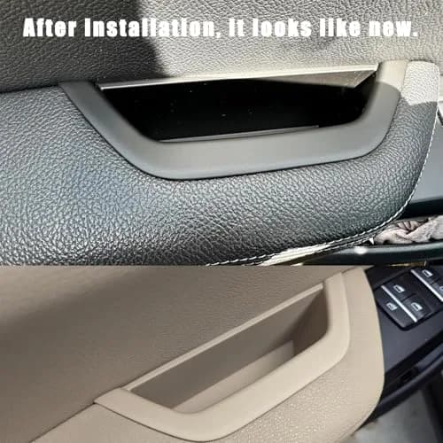 ORIVIN Black Door Armrest Handle Storage Compartment Cover for BMW X3 X4 (Left-Hand Drive) thumbnail 7