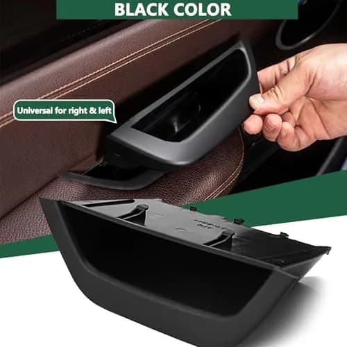 ORIVIN Black Door Armrest Handle Storage Compartment Cover for BMW X3 X4 (Left-Hand Drive) thumbnail 2