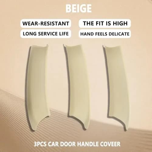 ORIVIN Interior Door Pull Handle Covers Beige for BMW X3 F25 X4 F26 | Set of 3 thumbnail 2