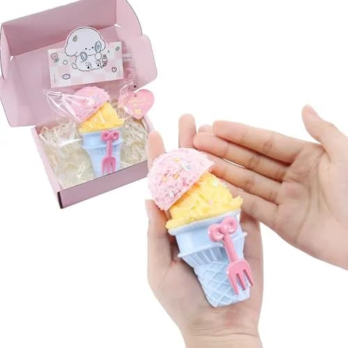 QCROAD SQUISHY Taba Ice Cream Squishy 15.1 cm (5.94" L x 2.76" W x 2.76" H) | Food-Grade Silicone Sensory Toy thumbnail 8