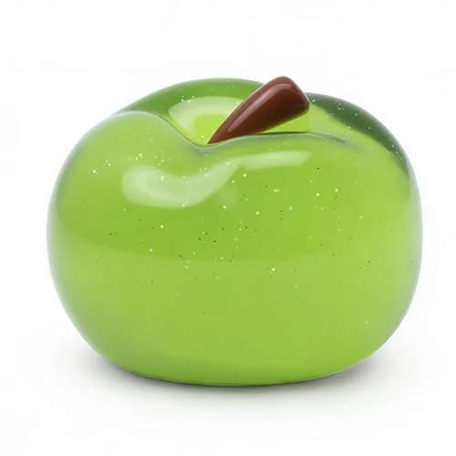 QCROAD SQUISHY Clear Apple Taba Squishy Toy 13.3cm (5.4in) | Non-Toxic Silicone Stress Fidget Toy thumbnail 1