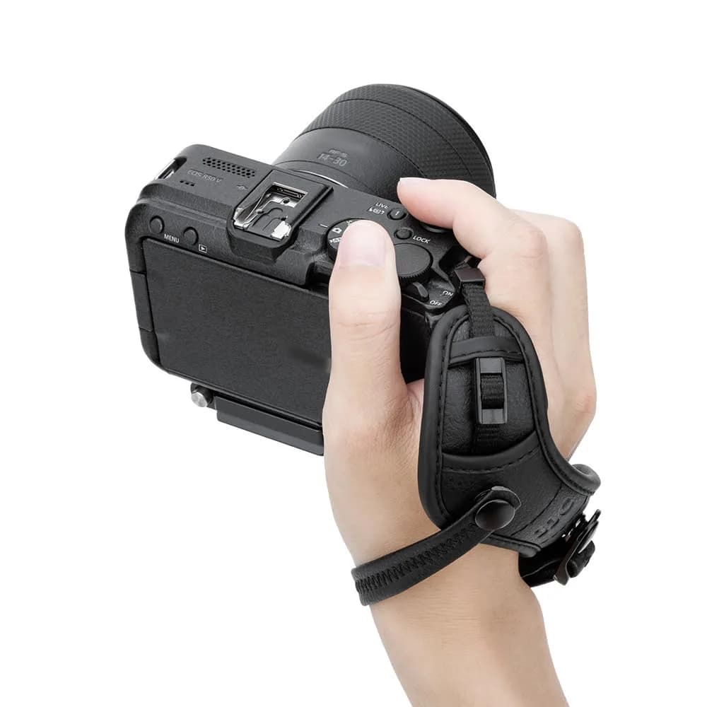 JJC Mirrorless Camera Hand Strap Wrist Strap for Canon EOS R50 R50V R100 | Adjustable Microfiber Support
