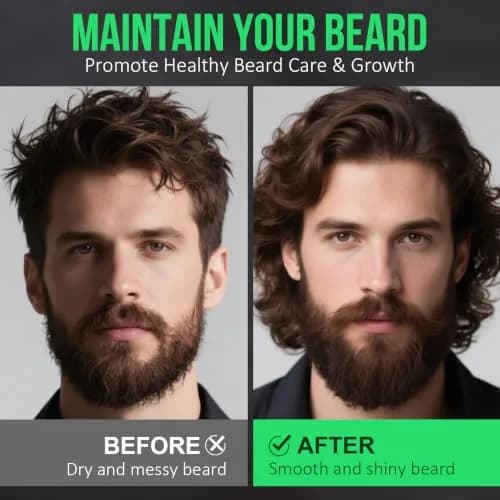 XIKEZAN Sandalwood Beard Oil 120ml (4.25 Fl Oz) | Natural Beard Growth Oil for Men thumbnail 2