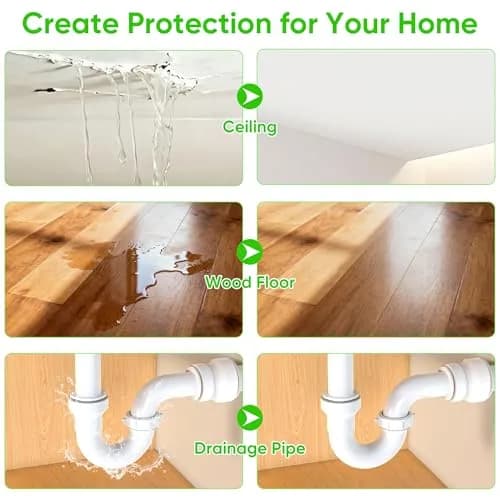 PIBEIBUK 17 Oz Transparent Waterproof Coating for Roofs, Concrete, Wood & Patios | Clear, Water-Based Sealant for Indoor & Outdoor Use thumbnail 4