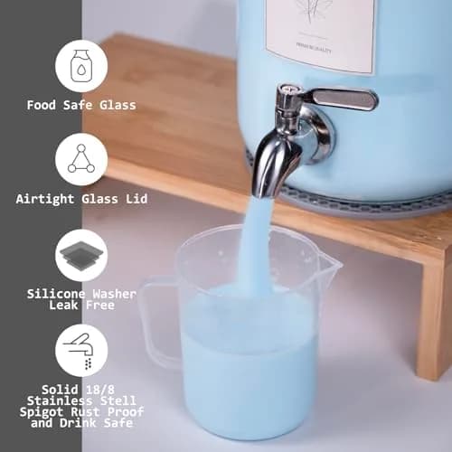 ChildLike Water Dispenser 108oz | Leak-Proof Glass Laundry Organizer thumbnail 3