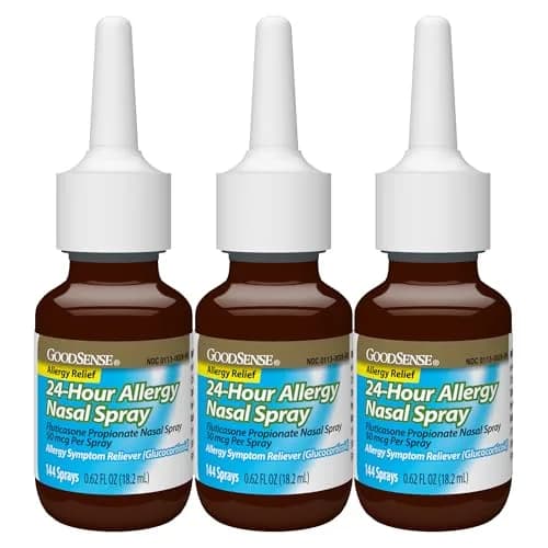 GoodSense Fluticasone Propionate Nasal Spray 50 mcg | 144 Sprays | 24-Hour Allergy Relief, Non-Drowsy thumbnail 6