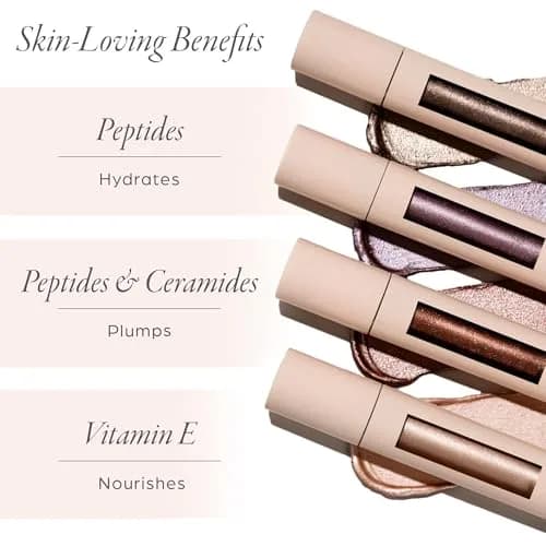 PÜR MINERALS Creamy Eyeshadow & Primer with Peptides, Cashmere | Buildable, Cream-to-Powder Formula for Light to Medium Coverage thumbnail 4