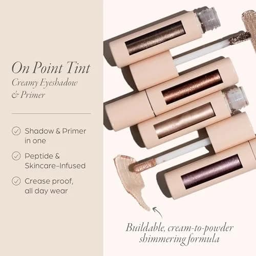 PÜR MINERALS Creamy Eyeshadow & Primer with Peptides, Cashmere | Buildable, Cream-to-Powder Formula for Light to Medium Coverage thumbnail 2