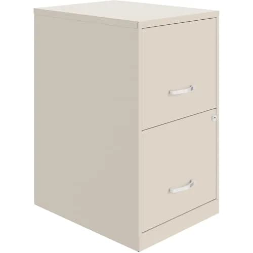 NuSparc 2 Drawer Locking Filing Cabinet | Steel, Space-Saving, Letter-Size | Home & Small Office thumbnail 1