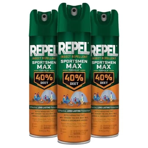 Repel Sportsmen Max Mosquito & Insect Repellent 192ml (6.5 Fl Oz) | 40% DEET, Pack of 3 thumbnail 1