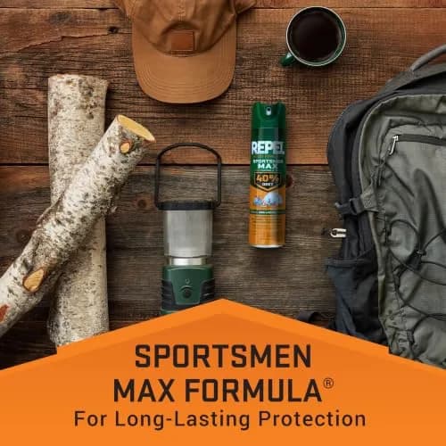 Repel Sportsmen Max Mosquito & Insect Repellent 192ml (6.5 Fl Oz) | 40% DEET, Pack of 3 thumbnail 3