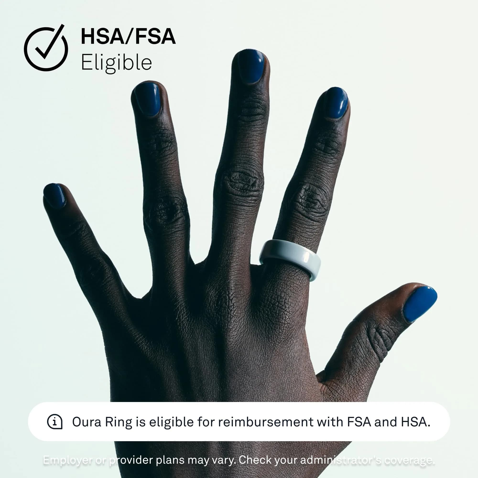 Oura Ring 4 Ceramic Tide Size 13 | Smart Ring for Sleep, Activity, Women's Health & AI Insights - view 6