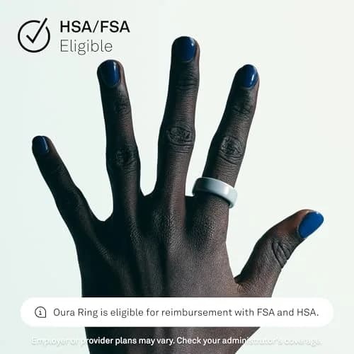 Oura Ring 4 Ceramic Tide Size 13 | Smart Ring for Sleep, Activity, Women's Health & AI Insights thumbnail 6