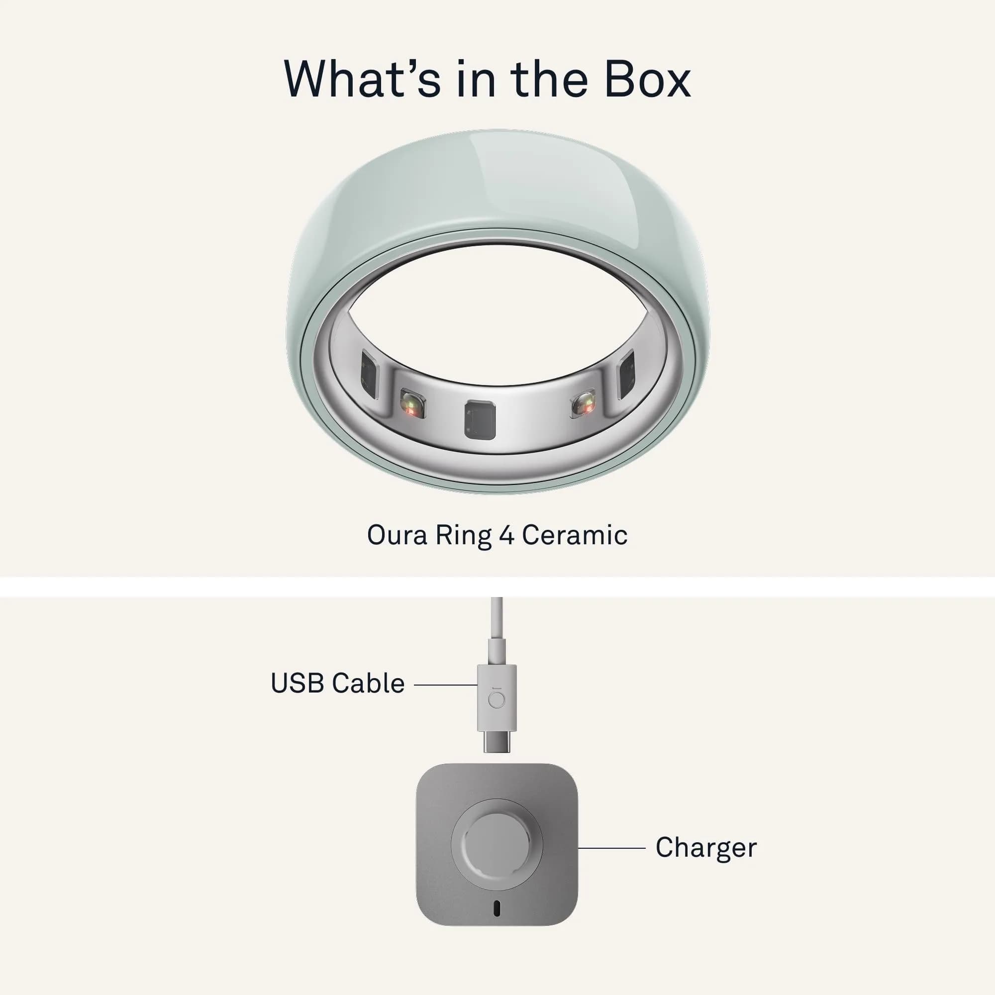 Oura Ring 4 Ceramic Tide Size 13 | Smart Ring for Sleep, Activity, Women's Health & AI Insights - view 7