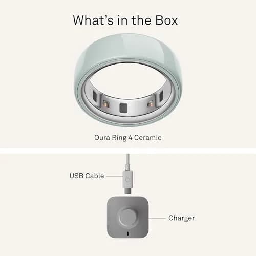 Oura Ring 4 Ceramic Tide Size 13 | Smart Ring for Sleep, Activity, Women's Health & AI Insights thumbnail 7