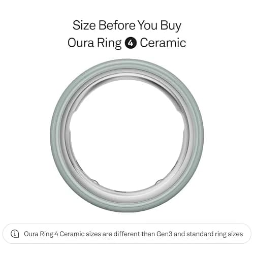 Oura Ring 4 Ceramic Tide Size 13 | Smart Ring for Sleep, Activity, Women's Health & AI Insights thumbnail 2
