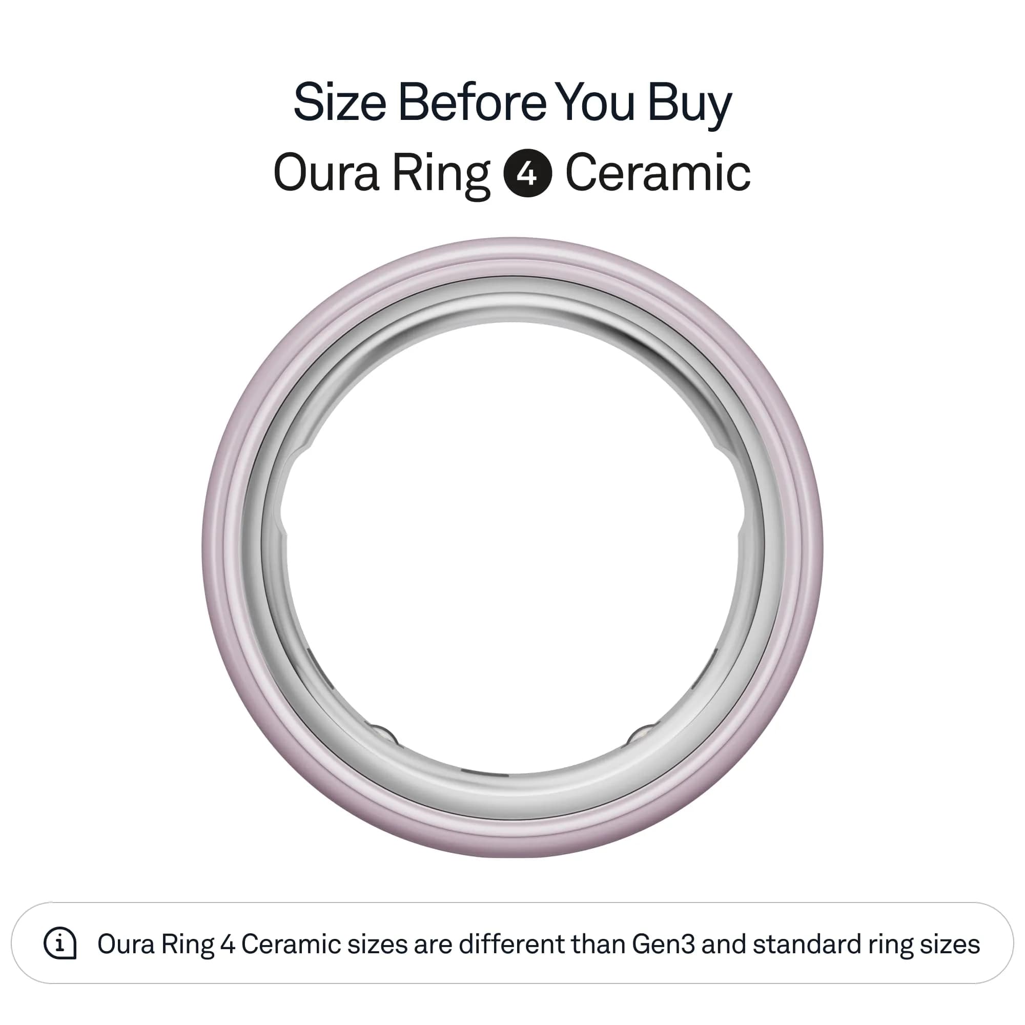 Oura Ring 4 Ceramic Petal Smart Ring Size 7 | USA Import with AI Health Insights - view 2