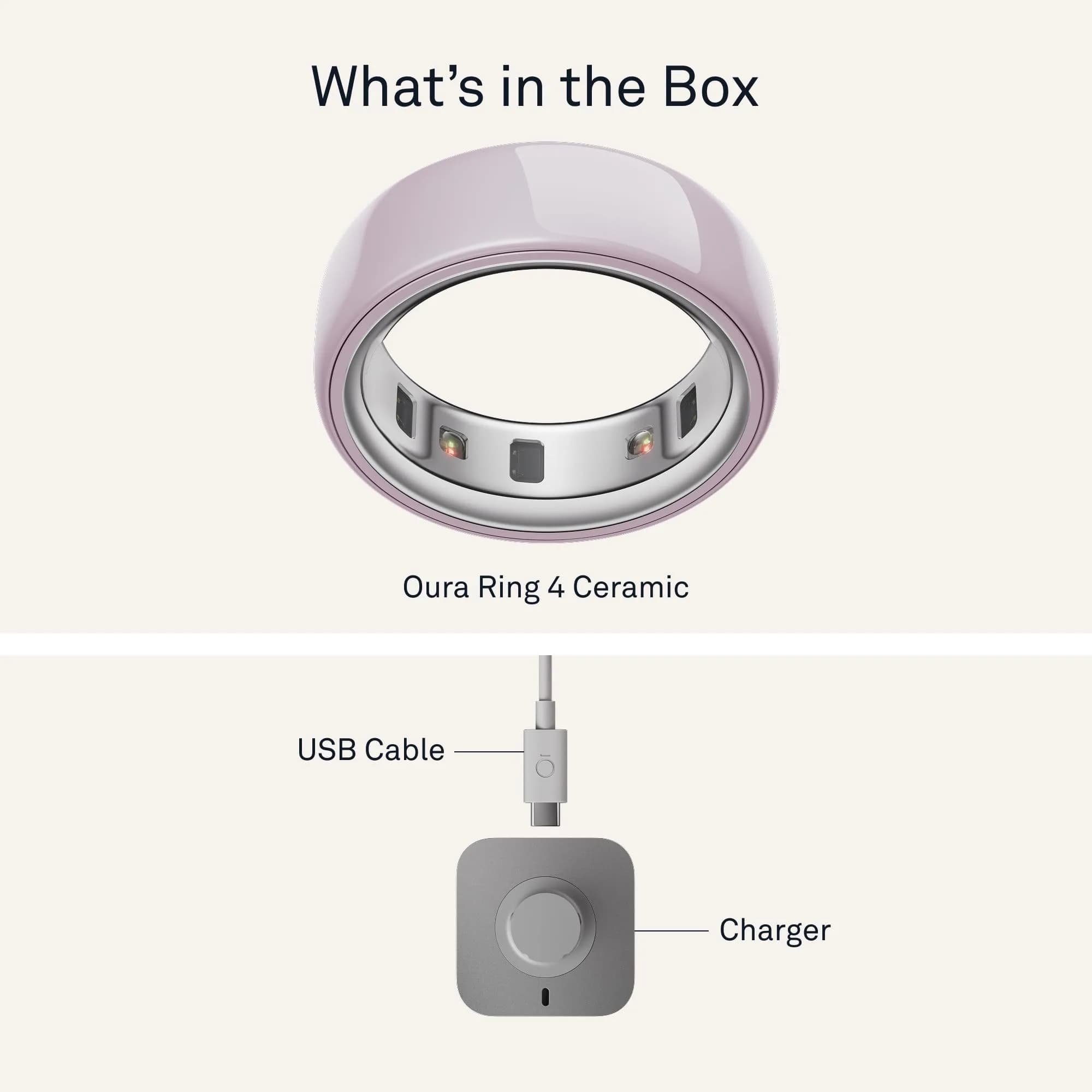 Oura Ring 4 Ceramic Petal Smart Ring Size 7 | USA Import with AI Health Insights - view 7