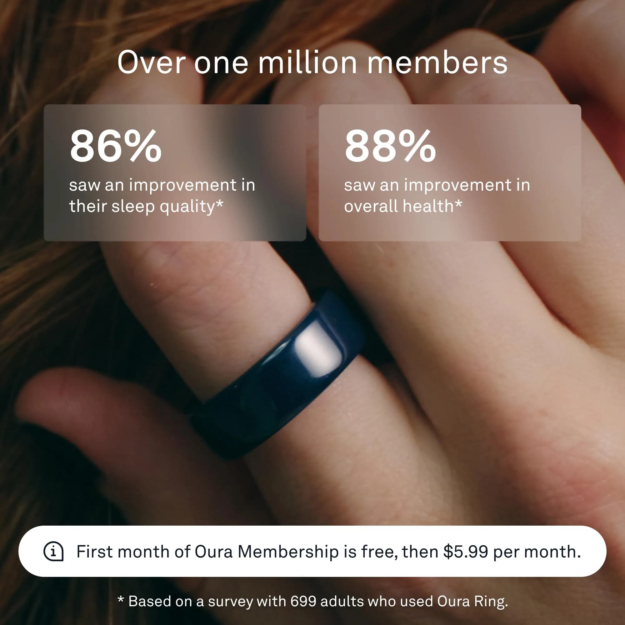 Oura Ring 4 Ceramic Midnight Size 8 | Smart Health Tracking - view 7