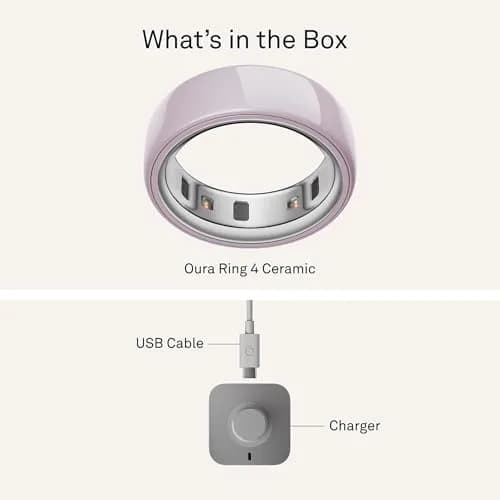 Oura Ring 4 Ceramic Petal Size 15 | Smart Ring for Sleep, Activity, Women's Health & AI Insights thumbnail 7