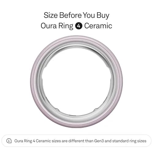 Oura Ring 4 Ceramic Petal Size 15 | Smart Ring for Sleep, Activity, Women's Health & AI Insights thumbnail 2