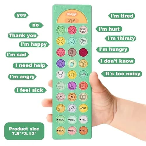 Joyreal AAC Device for Autism, Non-Verbal Communication Tool with 23 Buttons & Dual Language Support | Speech Therapy Aid for Kids & Adults thumbnail 7