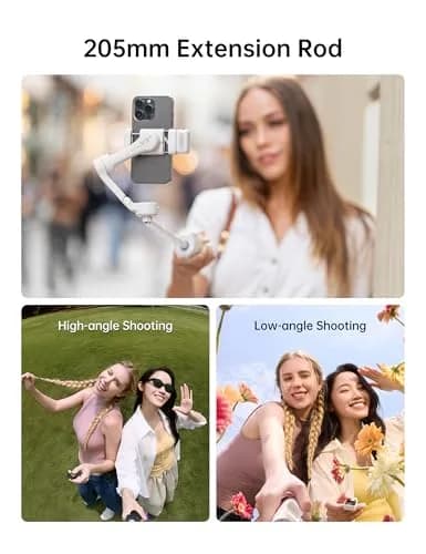 Hohem iSteady V3 Ultra Gimbal Stabilizer for Smartphone | AI Tracking, 360° Pan, Touchscreen, Remote Control, Built-in Extension & Tripod thumbnail 7